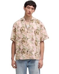 HUGO - Herenoverhemd Met Bloemenprint Van Eligino (Pastel) - Lyst