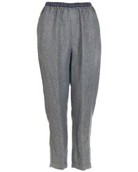 Forte Forte Broek My Pants 7009 - Blauw