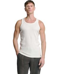No Excess - Singlet Solid Rib Offwhite - Lyst