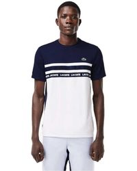 Lacoste - Colour Block Pique T-Shirt /Zwaar Blauw) - Lyst