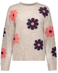 Geisha - Pullover Flowers 64807-10 720 Sand - Lyst