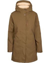 Trespass - Ladies Risha Tp50 Fleece Lined Waterproof Jacket (Dark) - Lyst