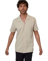 Threadbare - "Kaylian" Hemd Für Herren, Regulär, Kurzärmlig (Steinfarben) - Lyst
