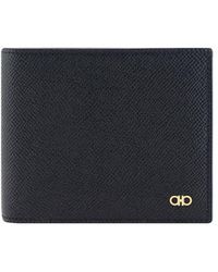 Ferragamo - Gebürstete Leder Brieftasche - Lyst