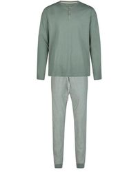 Phil & Co. Berlin - Winter Pyjama Set Lang Gestreept - Lyst
