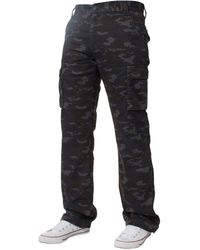 Kruze By Enzo - Cargo Combat Trousers - Lyst