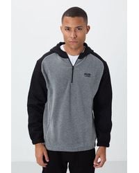 TOMMY LIFE - Color-Blocked Half-Zip Plush Sweatshirt - Lyst
