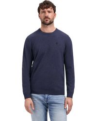 No Excess - Pullover Crew Neck Melange Night - Lyst