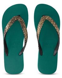 Uzurii - Python Bronze Bosgroen - Lyst