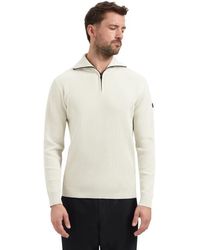 No Excess - Pullover Half Zip Wing Collar Tuck Chalk - Lyst