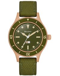 Bulova - Archive Series Mil Ships 150Th Anniversary Edition Watch 98A324 Silicone - Lyst