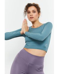 TOMMY LIFE - Slim-Fit Long Sleeve Crop Top - Lyst
