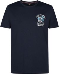 Petrol Industries - T-Shirt Met Print Onix - Lyst
