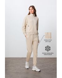 TOMMY LIFE - Oversized Zip-Collar Sweatshirt And Pants Set - Lyst