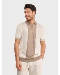 BLUE INDUSTRY - De Half Zip Polo - Lyst