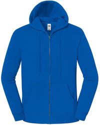 Fruit Of The Loom - Iconic Premium Hooded Sweat Jacket (Royal) - Lyst