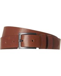 No Excess - Belt Leather Buckle Camel - Lyst