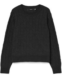 Vero Moda - Vmaries Ls O-Neck Cable Pullover Bf - Lyst