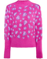 faina - Gebreide Trui Roze - Lyst