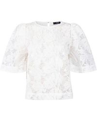 Jansen Amsterdam - Blouse Korte Mouw Rune Ss26 - Lyst
