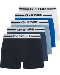 G-Star - Boxershorts Trunks Hemlock 5-Pack Multipack Zwart/Blauw/Wit - Lyst