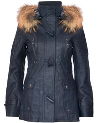 Infinity Leather - Quilted Hooded Parka Jacket-Northampton - Lyst