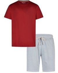 Phil & Co. Berlin - Shortama Korte Pyjama Set Gestreept - Lyst