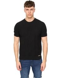 Duck and Cover - Littleton Knitted T-Shirt Cotton - Lyst