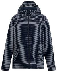 Regatta - Bayletta Contrast Gestreepte Waterdichte Jas - Lyst