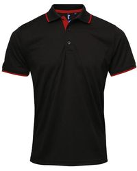 PREMIER - Coolchecker Contrast Pique Polo Shirt - Lyst