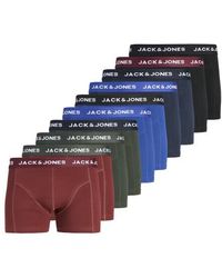 Jack & Jones - Boxershorts Trunks Jacsolid Effen 10-Pack - Lyst