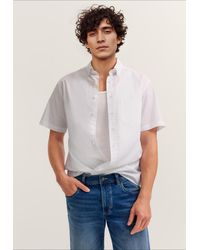 Bugatti - Herren Overhemd Met Korte Mouwen, Modern Fit, Met Button-Downkraag - Lyst