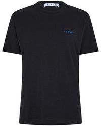 Off-White c/o Virgil Abloh - Off Katoenen Regular T-Shirt /Blauw) - Lyst