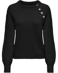 ONLY - Onlemma Life Ls Button Oneck Knt Noos - Lyst