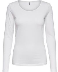 ONLY - Onllive Love L/S O-Neck Top Noos Jr - Lyst