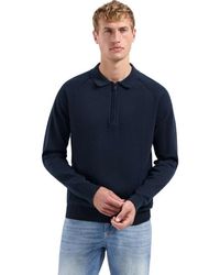 No Excess - Pullover Polo Half Zip Solid Night - Lyst