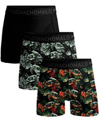 MUCHACHOMALO - 3-Pack Boxer Shorts Print/Print/Solid - Lyst