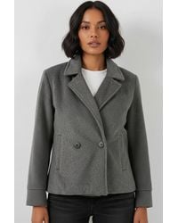 Bigdart - Textured Double Breasted Jacket - Lyst