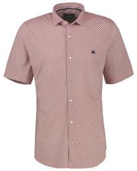 Lerros - Overhemd Jersey Aop Ss Koraal - Lyst