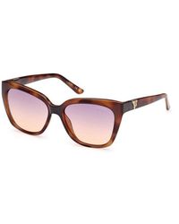 Guess - Braune Injizierte Damen Sonnenbrille Urban Chic - Lyst
