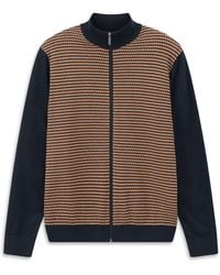 Bugatti - Herren Strickjacke Mit Struktur - Lyst