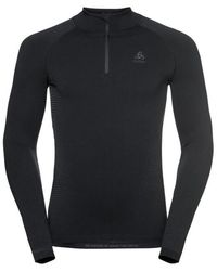 Odlo - Bl Top Turtle Neck/S Half Zip Performance Warm Eco - Lyst