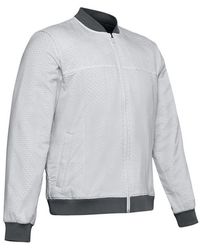 Under Armour - Coldgear Reactor Bomber Jacket 1350940 014 Textile - Lyst