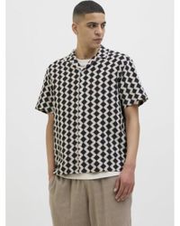 Jack & Jones - Jorsummer Luke Texture Resort Shirt - Lyst