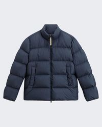 Woolrich - Jassen ,Blauw ,Polyester Cloud Eagle Jacket - Lyst