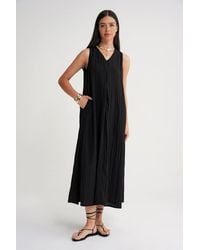 MixRay - V-Neck Maxi Dress - Lyst
