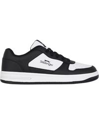 Slazenger 1881 - Leren Platte Trainers Wit) - Lyst
