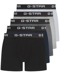 G-Star - Boxershorts Trunks Maize 5-Pack Mulitpack Zwart/Grijs/Wit/Blauw - Lyst