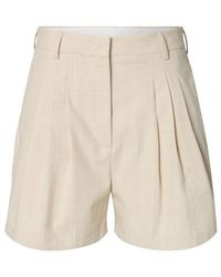 SELECTED - Slfdima Hw Shorts 16101397 Pepper - Lyst