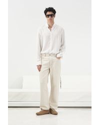 Giesto - Mid Waist Straight Leg Denim Jeans - Lyst